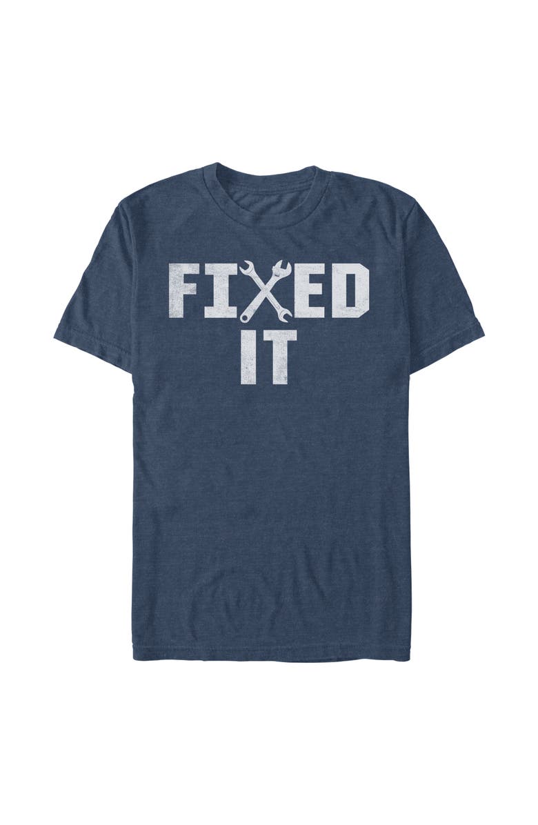 Lost Gods Men's Lost Gods Fix It Wrench Graphic T-Shirt, Main, color, Navy Blue Heather
