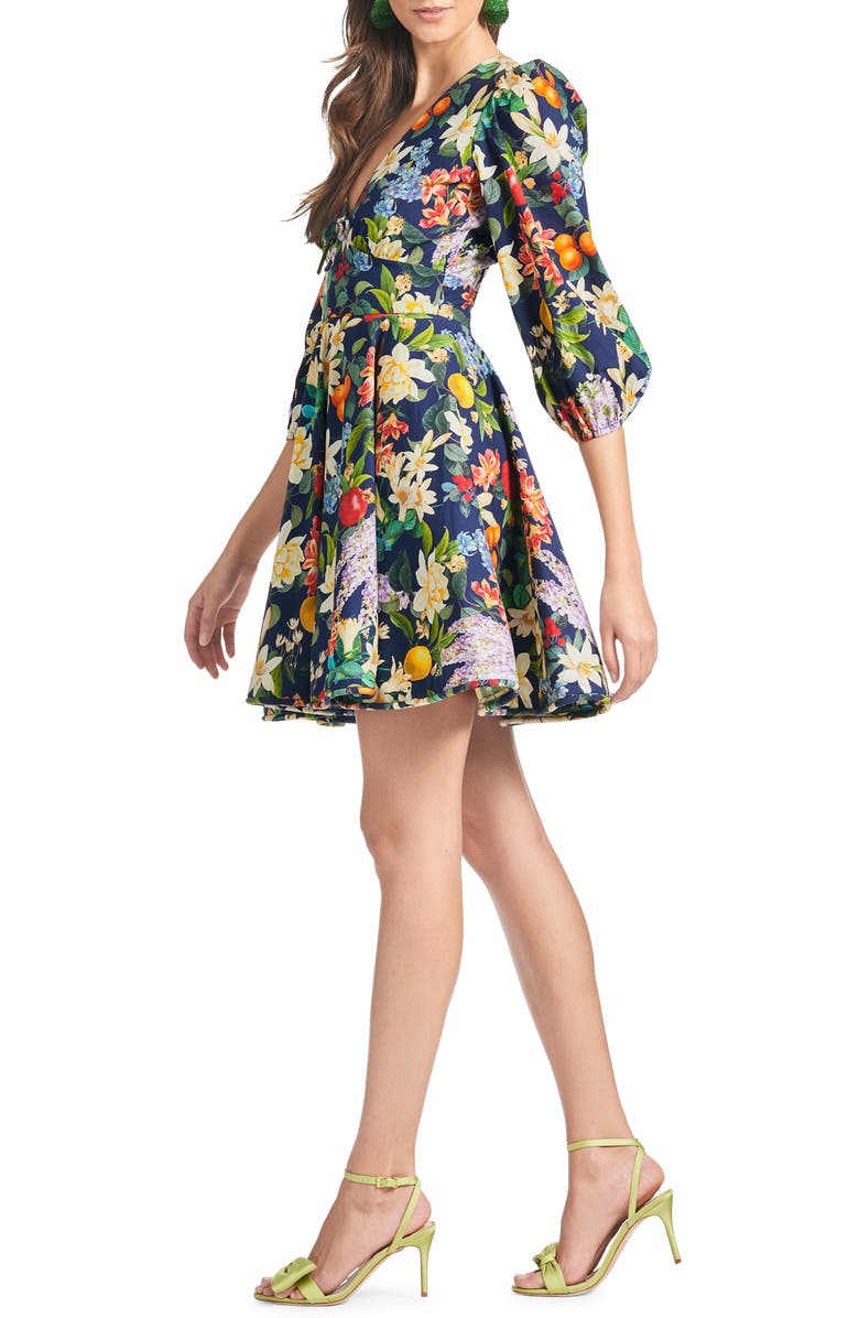 Sachin & Babi Dolce Floral Flare Minidress, Alternate, color, 