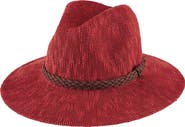San Diego Hat Faux Suede Trim Knit Fedora