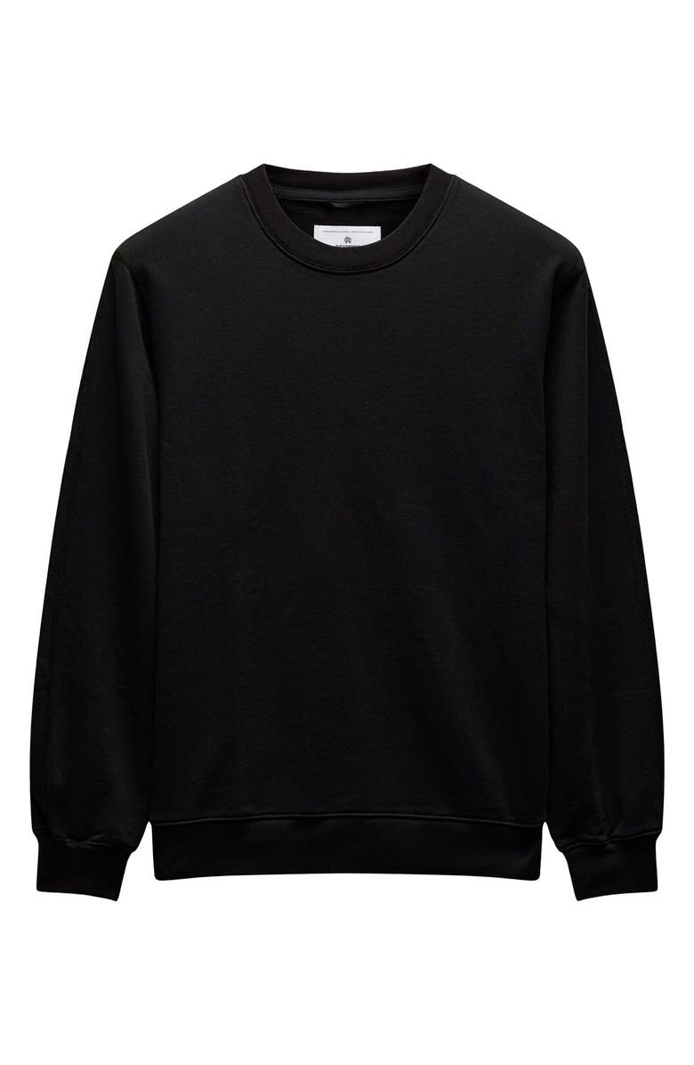 Reigning Champ Lightweight Cotton Terry Sweatshirt, Alternate, color, Black