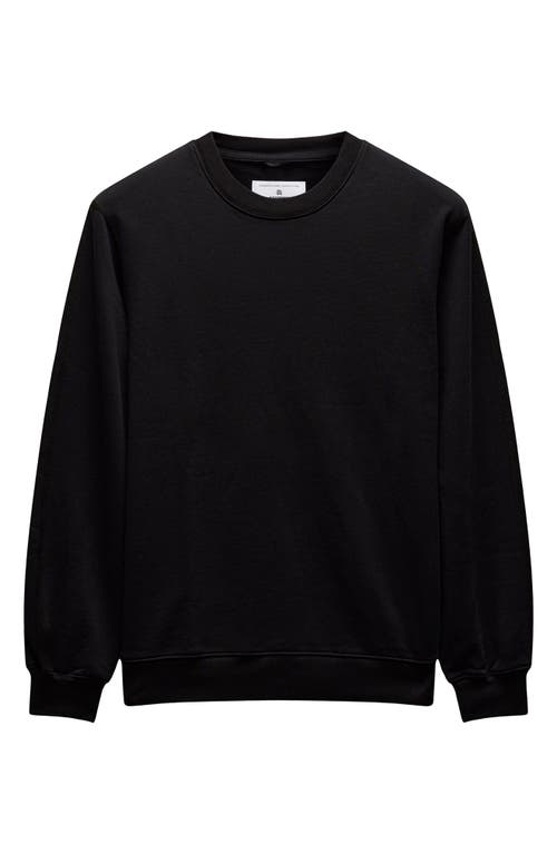Reigning Champ Slim Fit Cotton French Terry Crewneck Sweatshirt In Black