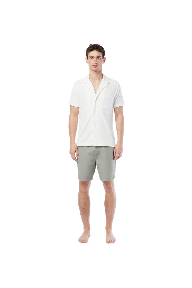 Towel Terry Camp Shirt, Main, color, WHITE
