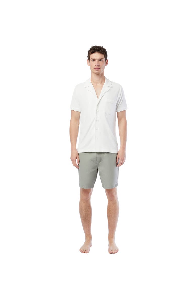 Onia Towel Terry Camp Shirt, Main, color, White