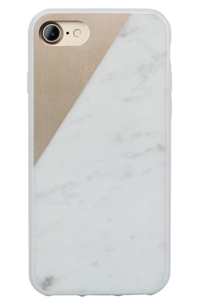 Native Union CLIC Marble iPhone 7 & 7 Plus Case, Main, color, 