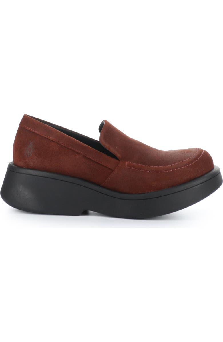 Fly London Maru Platform Loafer, Alternate, color, 005 Oxblood Oil Suede