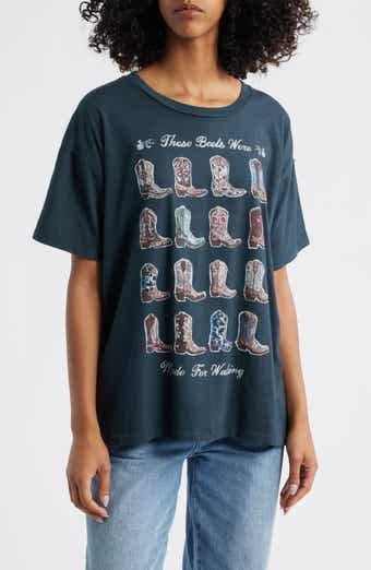 Daydreamer Boots for Walking Merch Cotton Graphic T-Shirt