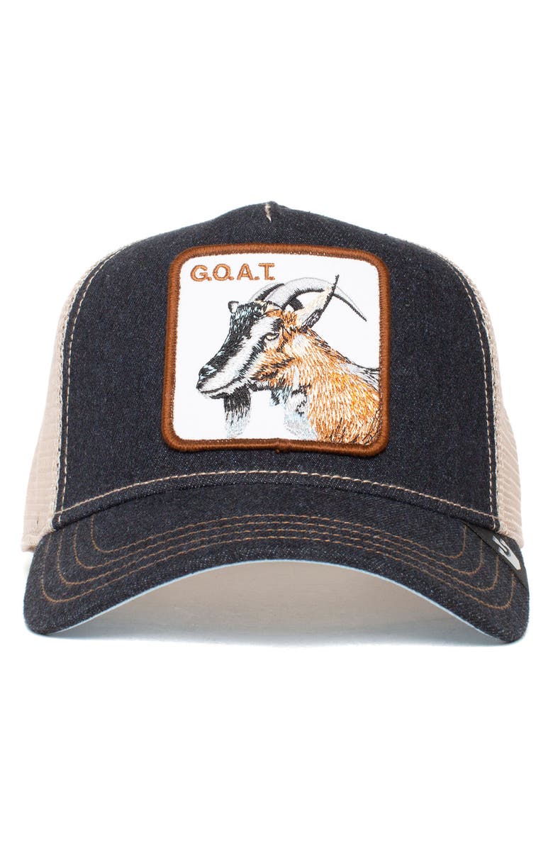 Goorin Bros. G.O.A.T. Patch Trucker Hat, Alternate, color,