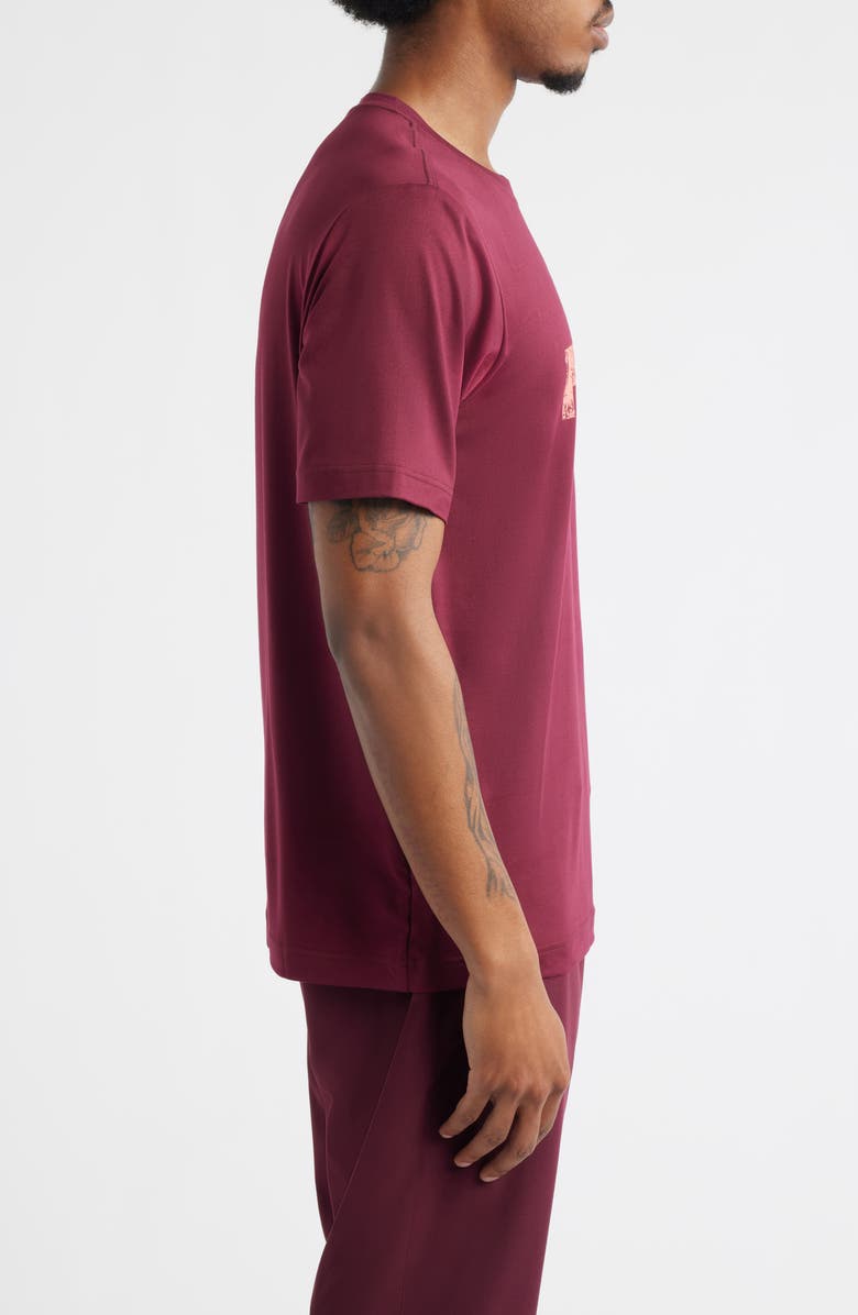 SANTO STUDIO Tempo 777 Tech T-Shirt, Alternate, color, Merlot