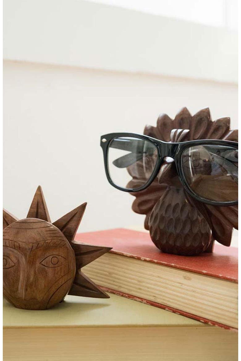 Sun Eyeglass Holder Stand, Alternate, color, Brown