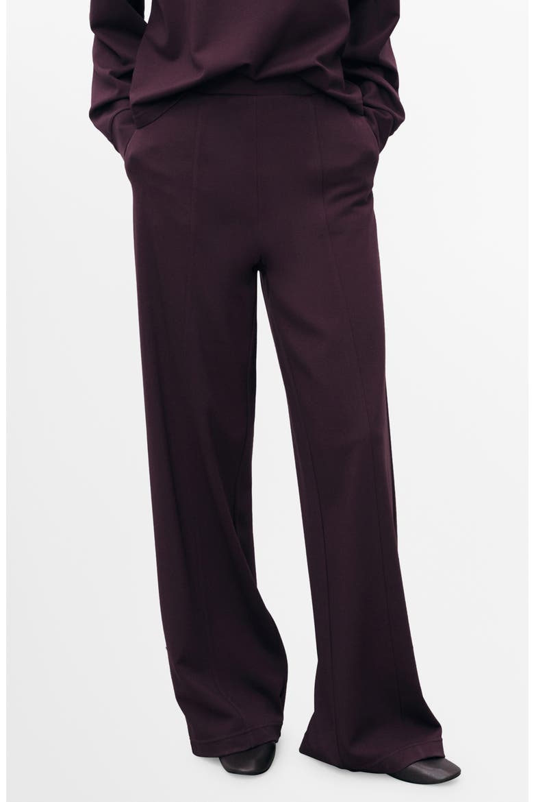 Florida Elastic Waist Pants, Main, color, BURGUNDY