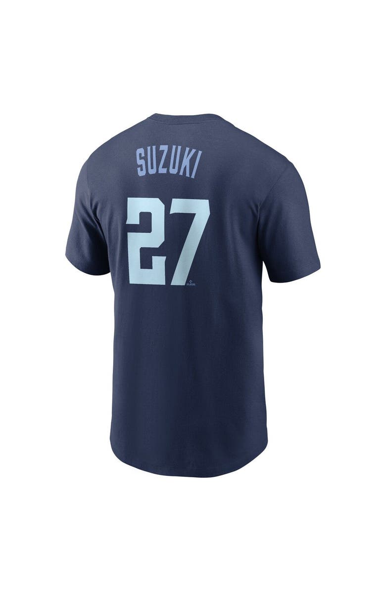 Nike Men's Nike Seiya Suzuki Navy Chicago Cubs City Connect Name & Number T-Shirt, Alternate, color,