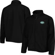 DUNBROOKE Men's Dunbrooke Black New York Jets Journey Workwear Tri-Blend Full-Zip Jacket