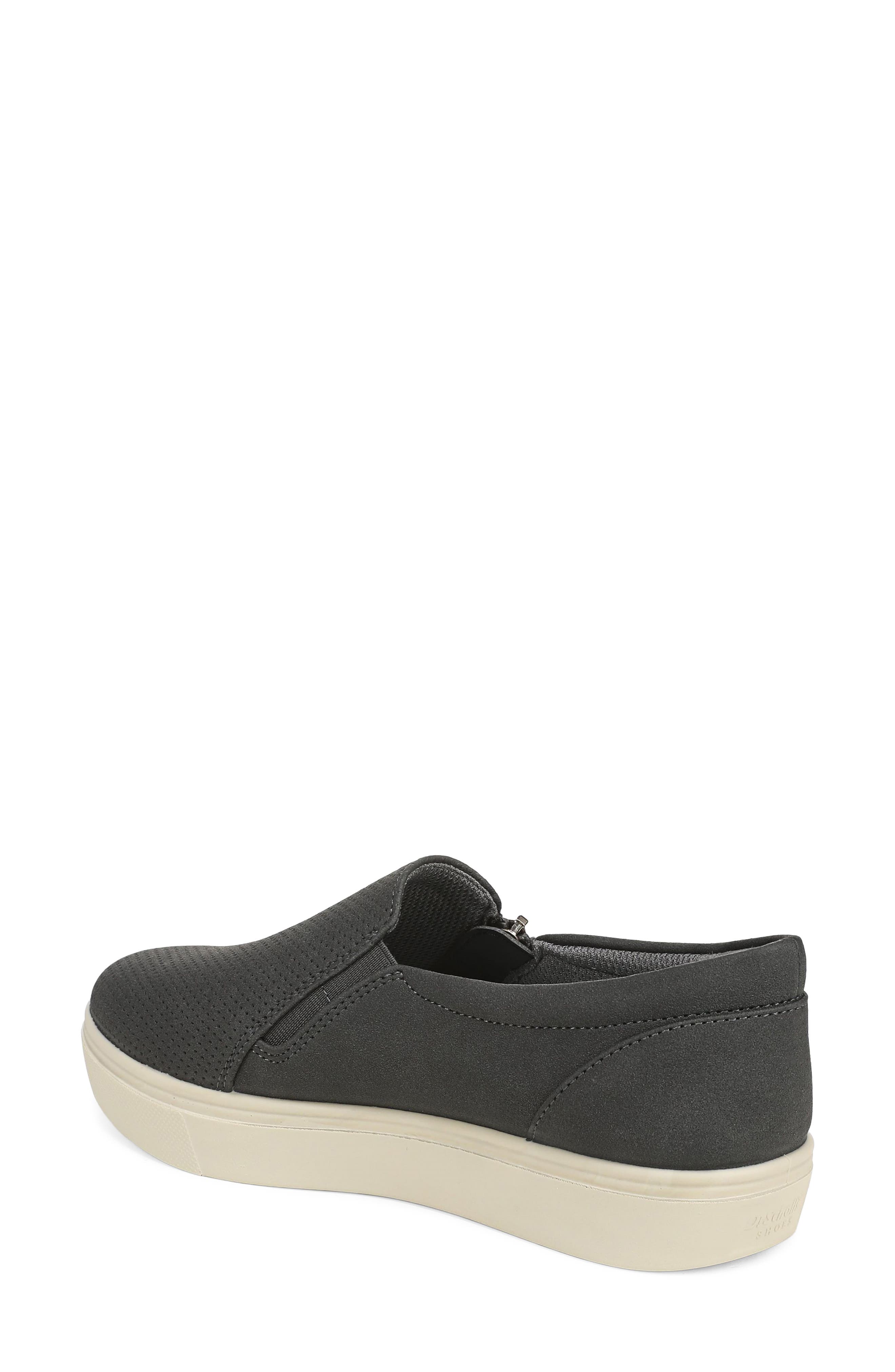 Madison Cloud Zip Sneaker, Alternate, color, GREYSTONE FAUX LEATHER