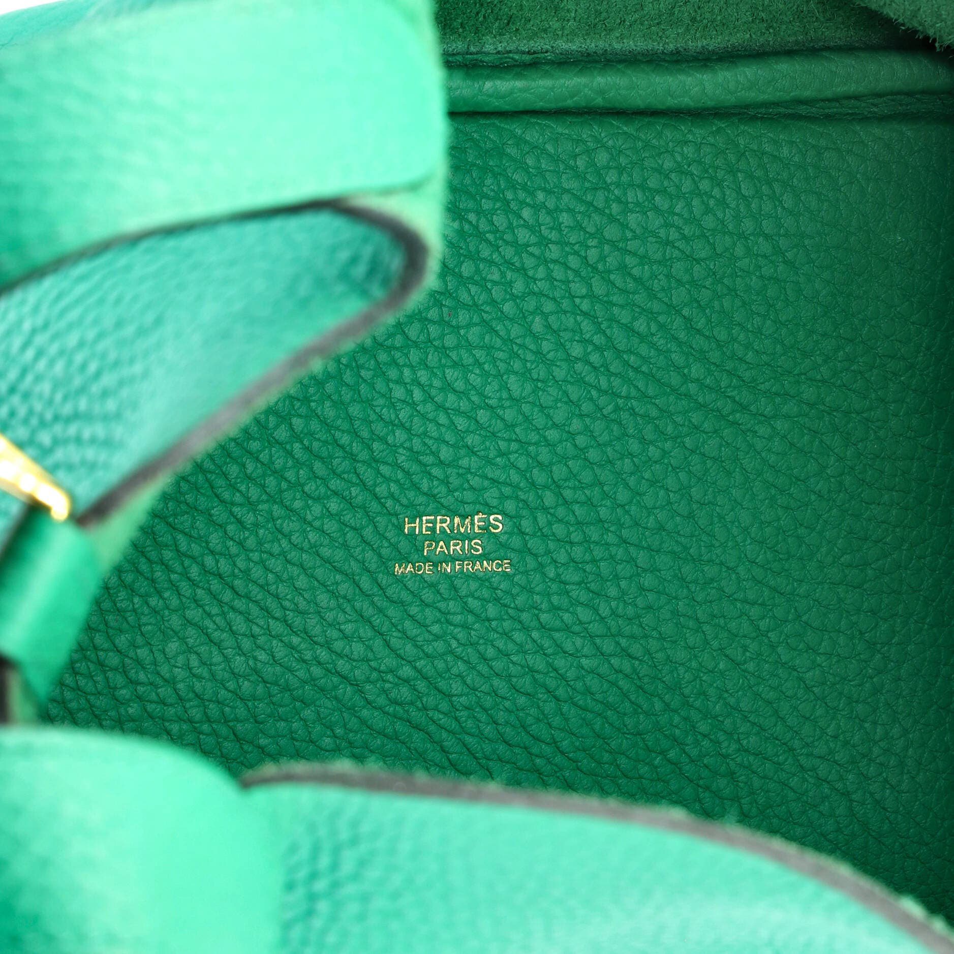 Pre-Owned Hermes Picotin Lock Bag Clemence PM, Alternate, color, Vert Jade