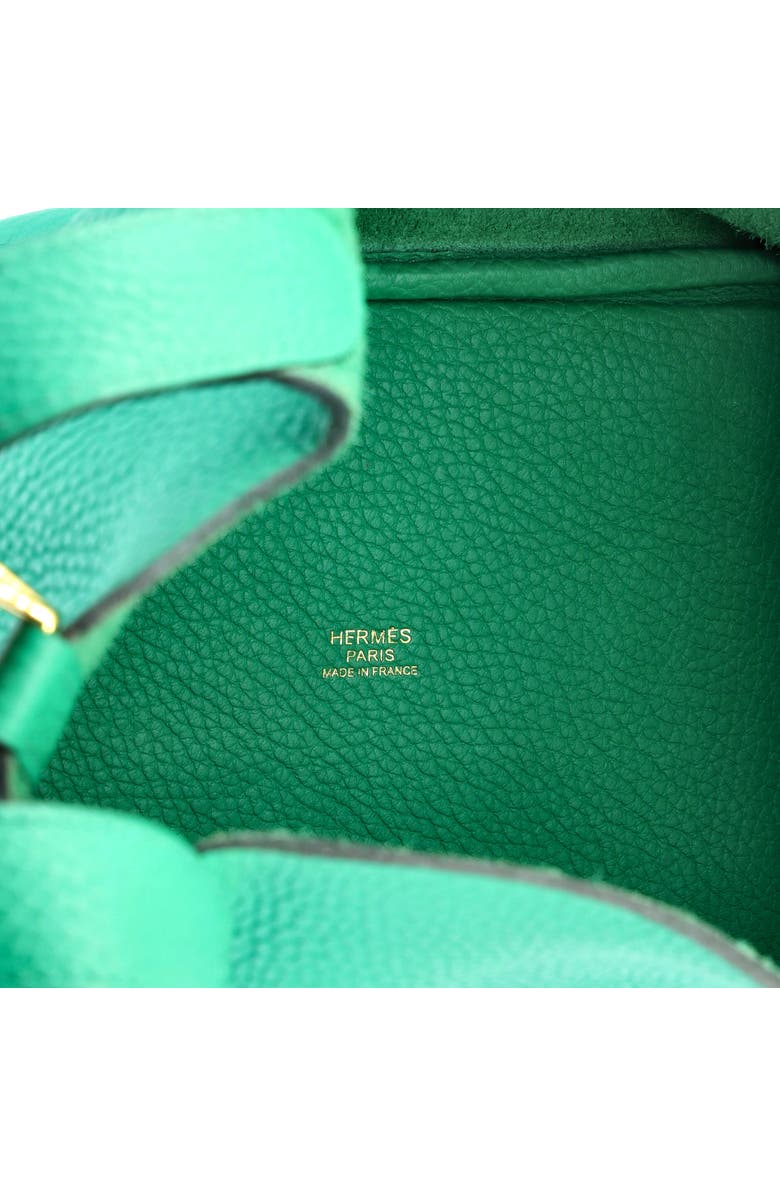 Pre-Owned Hermes Picotin Lock Bag Clemence PM, Alternate, color, Vert Jade