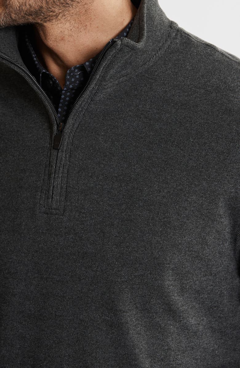 JACHS Dongan Ultrasoft Quarter Zip Pullover, Alternate, color, Charcoal