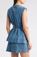 A.REN Avi Belted Denim Vest