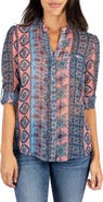 KUT from the Kloth Jasmine Chiffon Button-Up Shirt