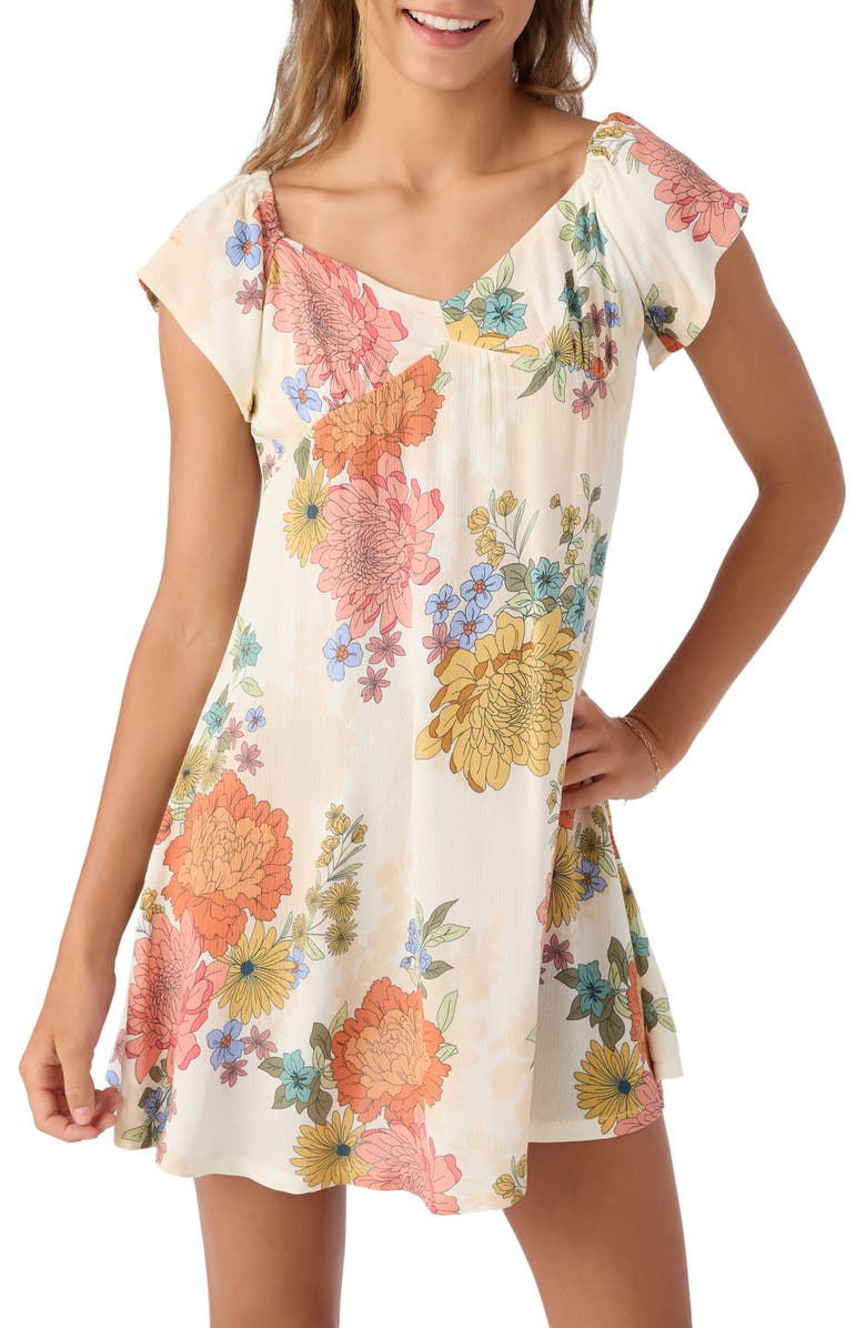 O'Neill Kids' Cora Floral Sundress, Main, color, 