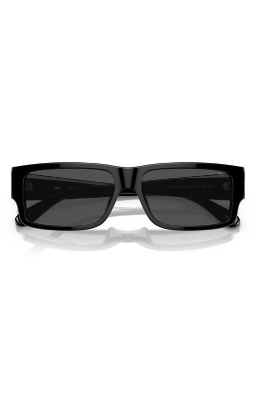 Diesel ® Geck-d 57mm Rectangular Sunglasses