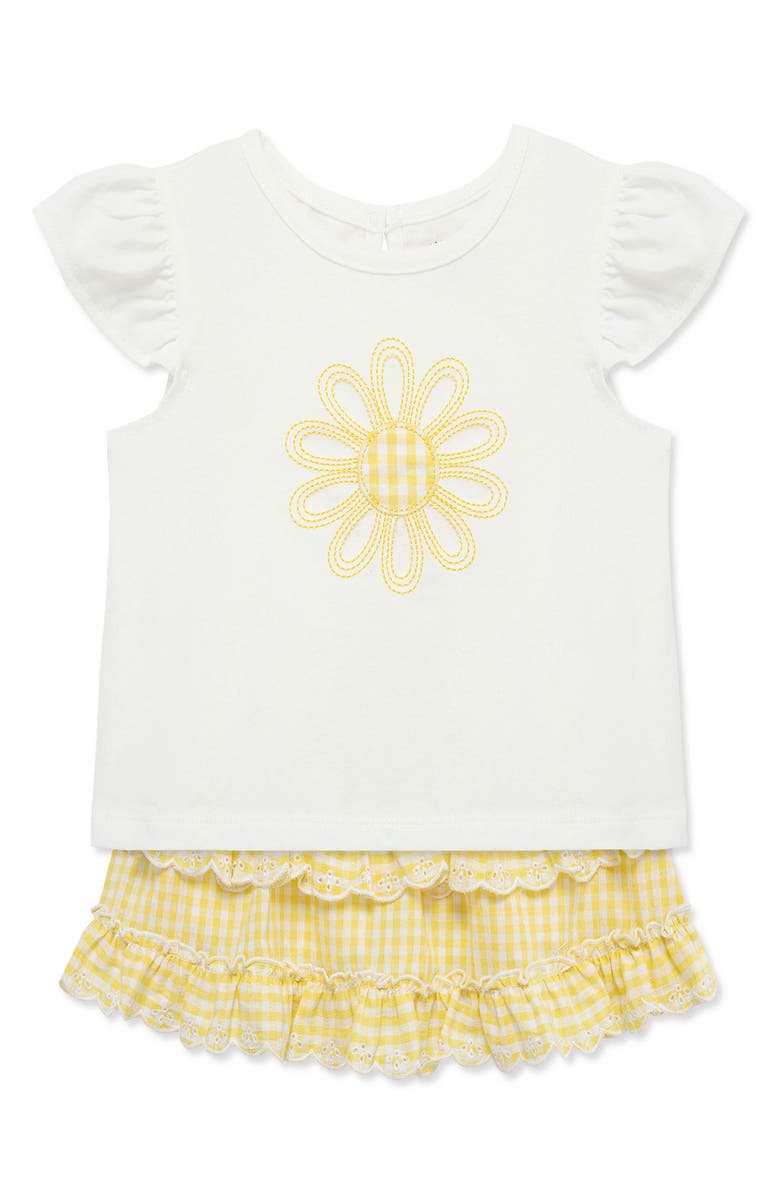 Little Me Kids' Daisy Top & Skort Set, Alternate, color, Yellow