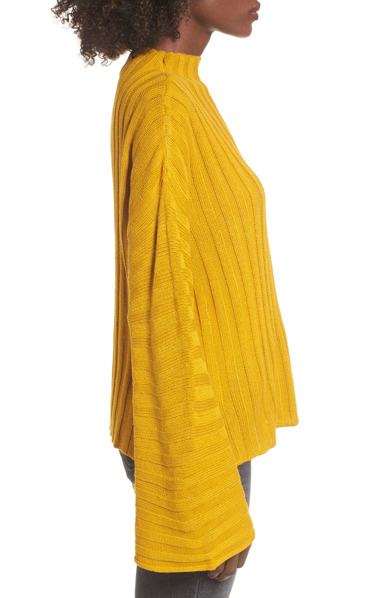 BP. Wide Rib Mock Neck Sweater, Alternate, color, 