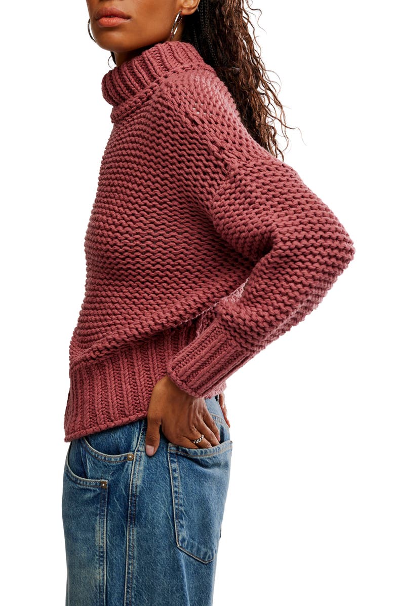 Free People My Only Sunshine Sweater, Alternate, color, Marsala