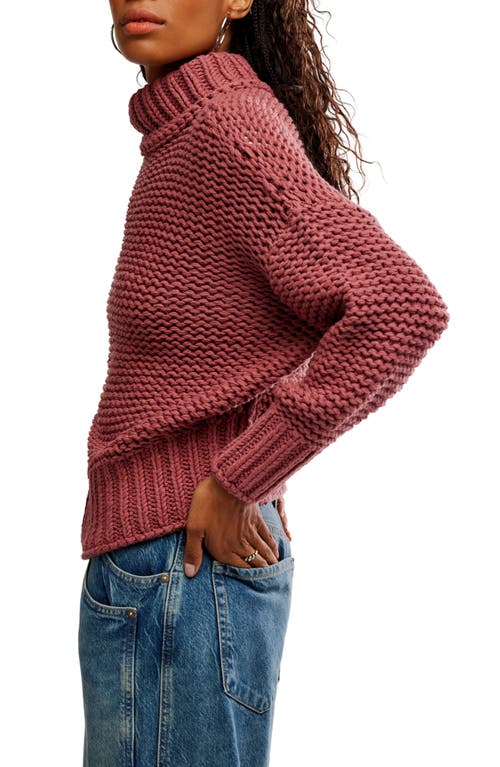 Free People My Only Sunshine Sweater In Burgundy
