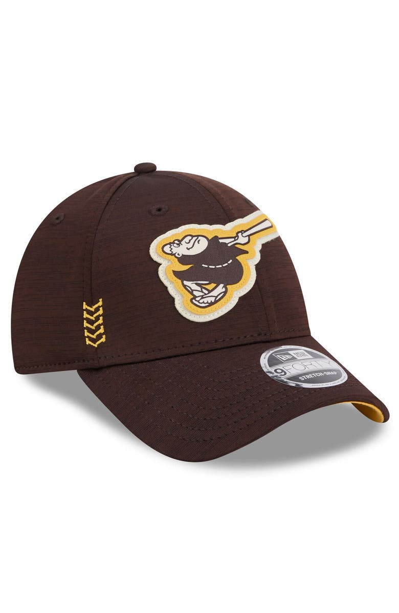 New Era Men's New Era  Brown San Diego Padres 2024 Clubhouse 9FORTY Adjustable Hat, Alternate, color, 