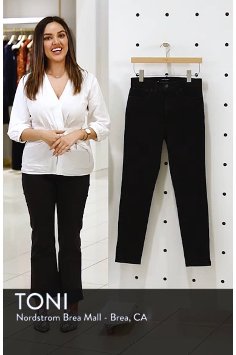 Slit Hem Skinny Jeans (Nordstrom Exclusive) video