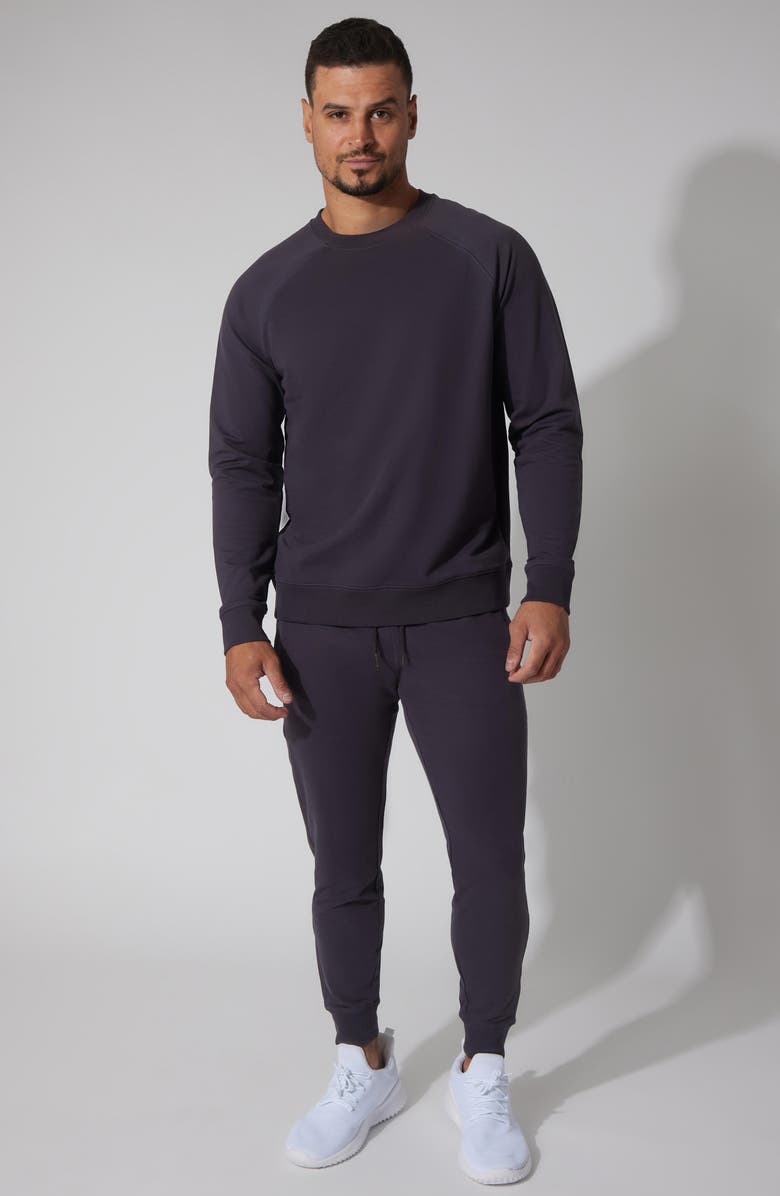 90 DEGREE BY REFLEX Mini Zurry Reunion Crewneck Sweatshirt, Alternate, color, Moonless Night