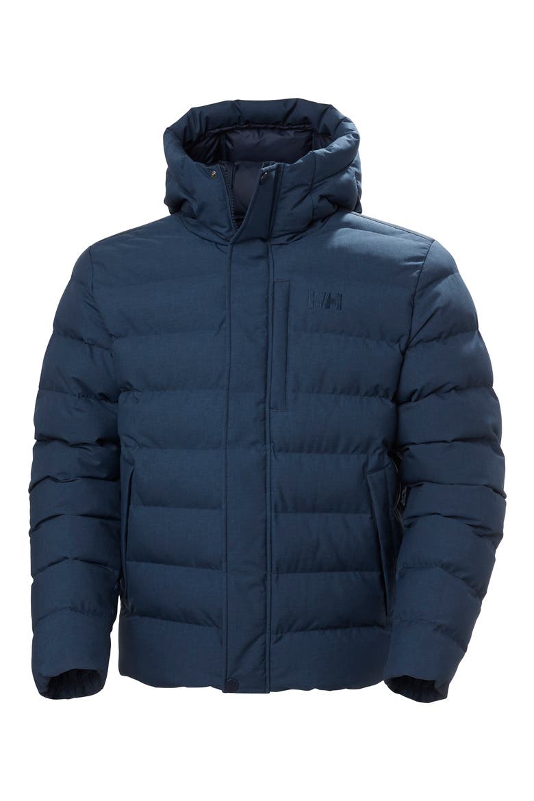 Alby Water Repellent Puffer Jacket, Alternate, color, NAVY MELANGE