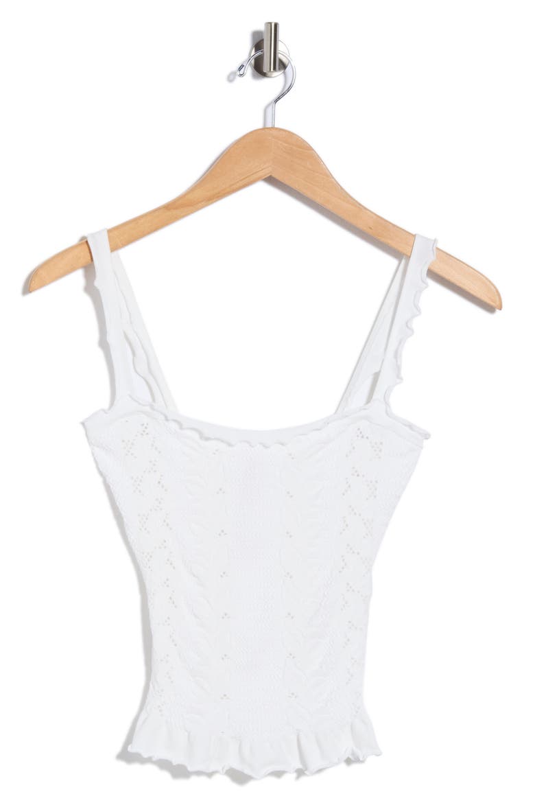 So Soft Square Neck Camisole, Alternate, color, IVORY