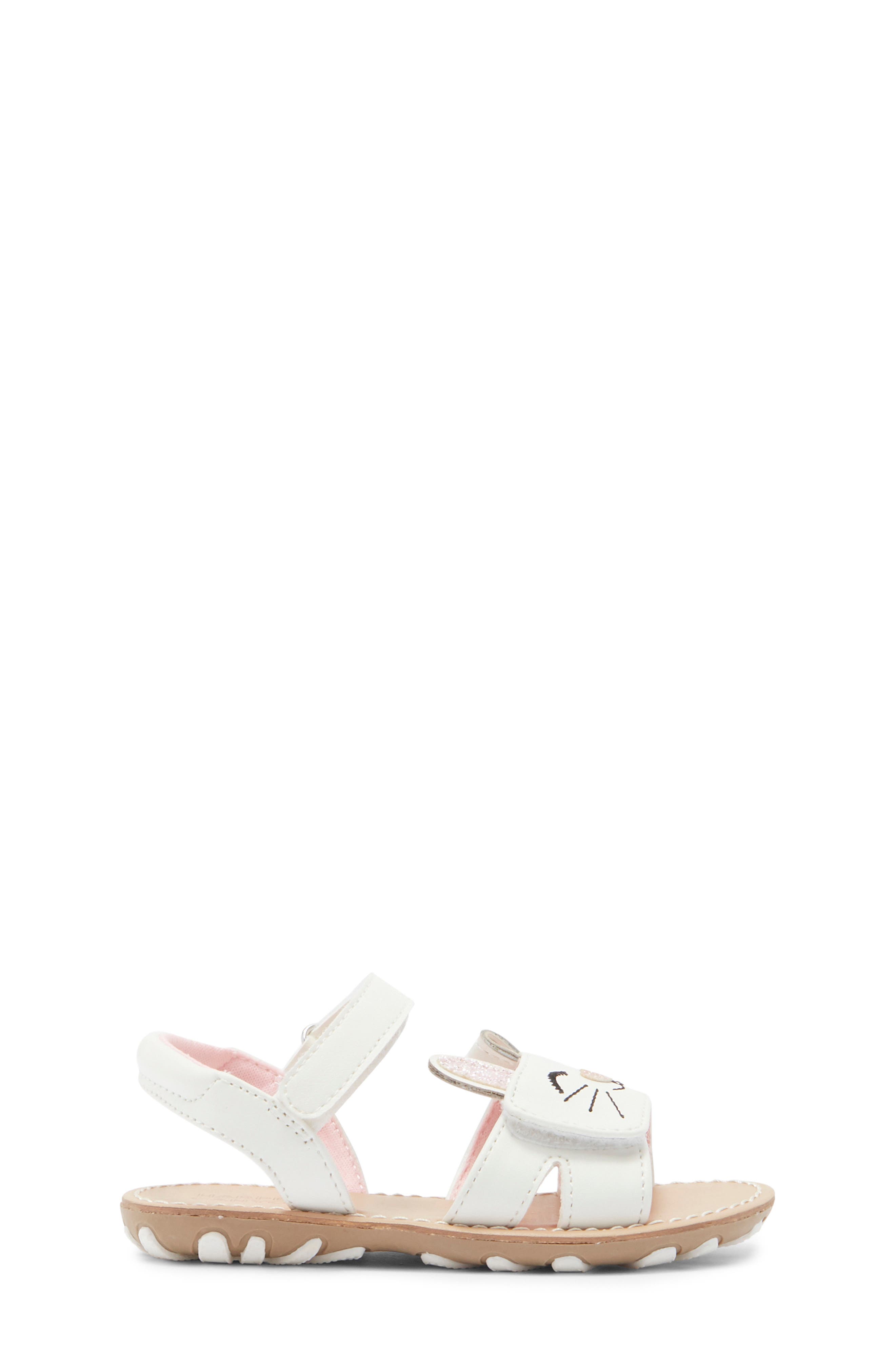 Harper Canyon Kids' Bunny Critter Sandal, Alternate, color, White