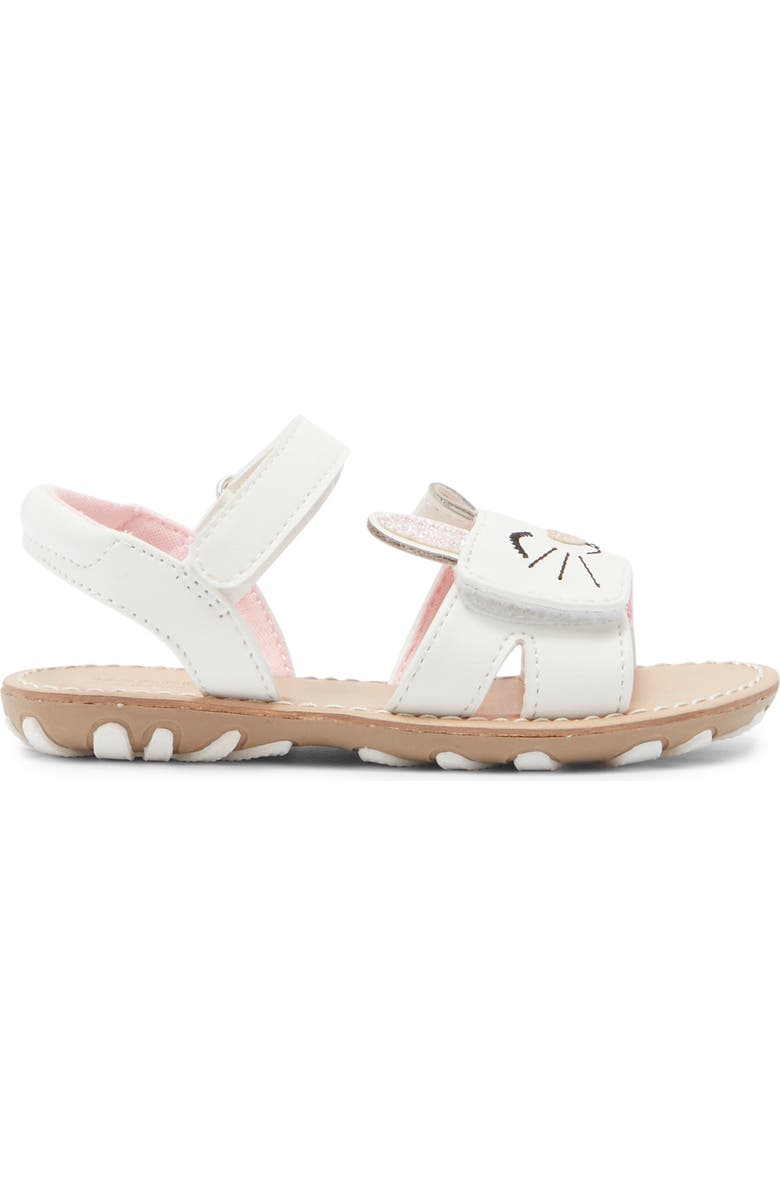 Harper Canyon Kids' Bunny Critter Sandal, Alternate, color, White