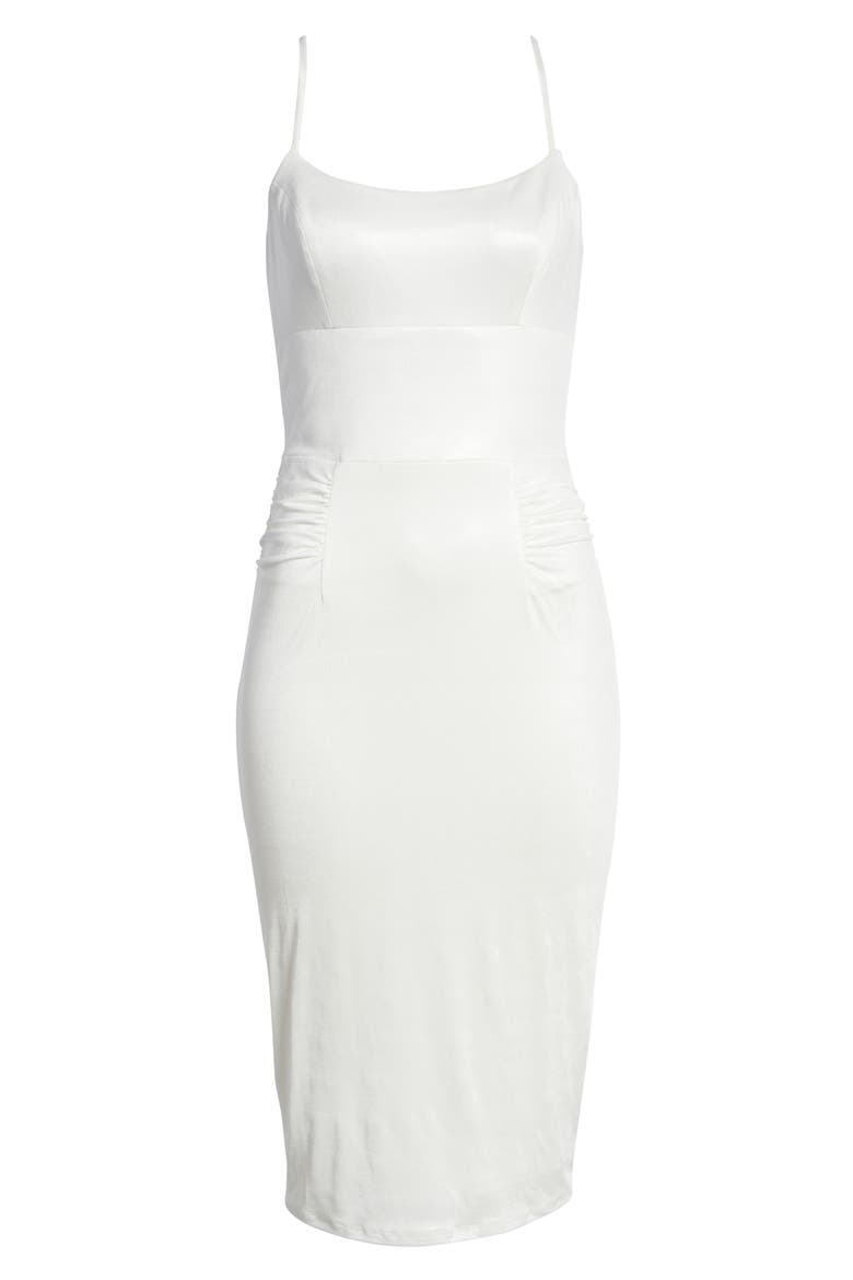 Raquel Body-Con Dress, Alternate, color, WHITE