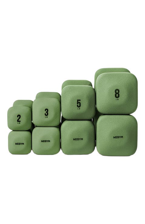 SafeGrip Dumbbells Lower Set - 2, 3, 5, 8 lbs