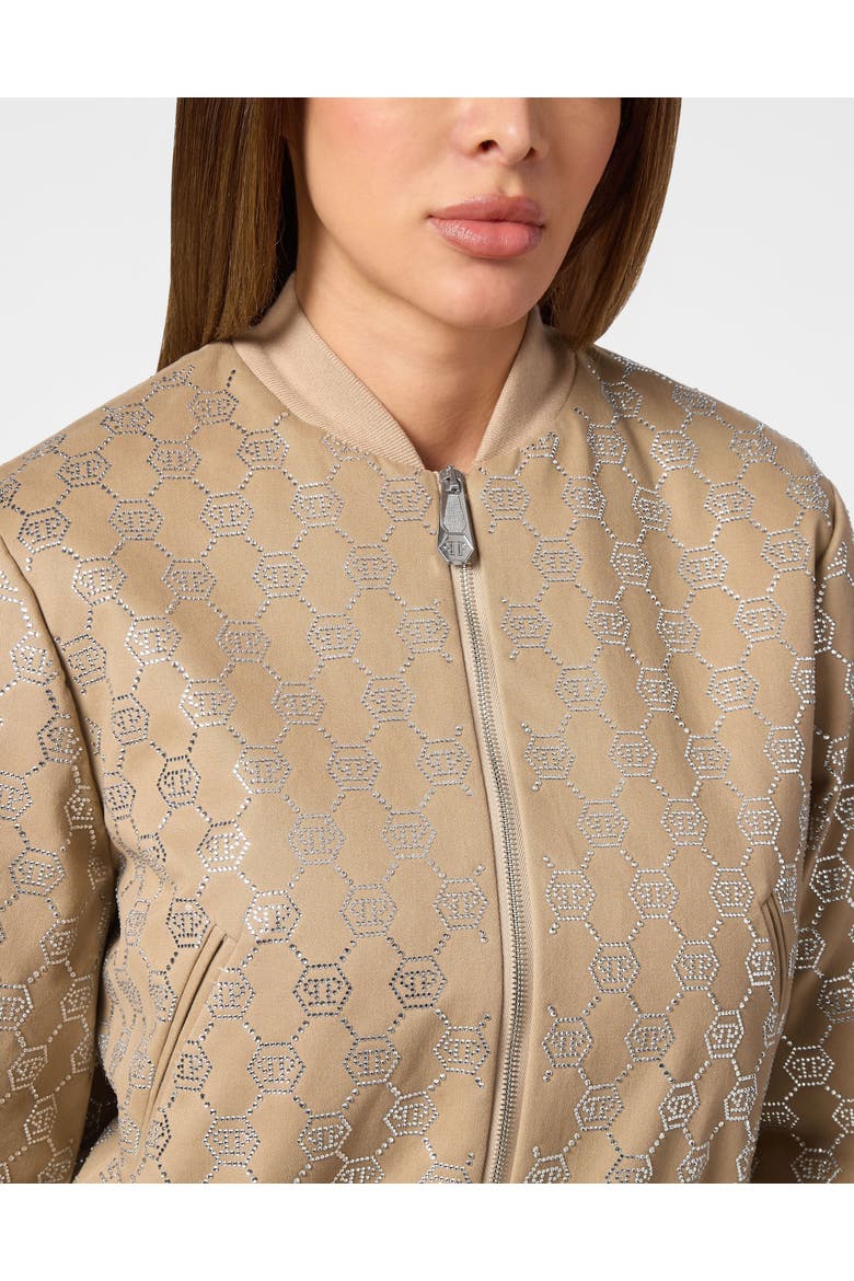 Bomber Monogram Women, Alternate, color, beige