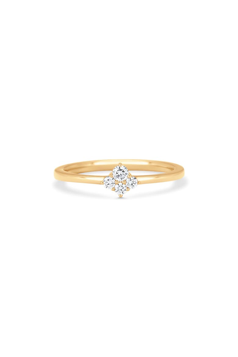 Dujour Diamond Cluster Ring, Main, color, YELLOW GOLD