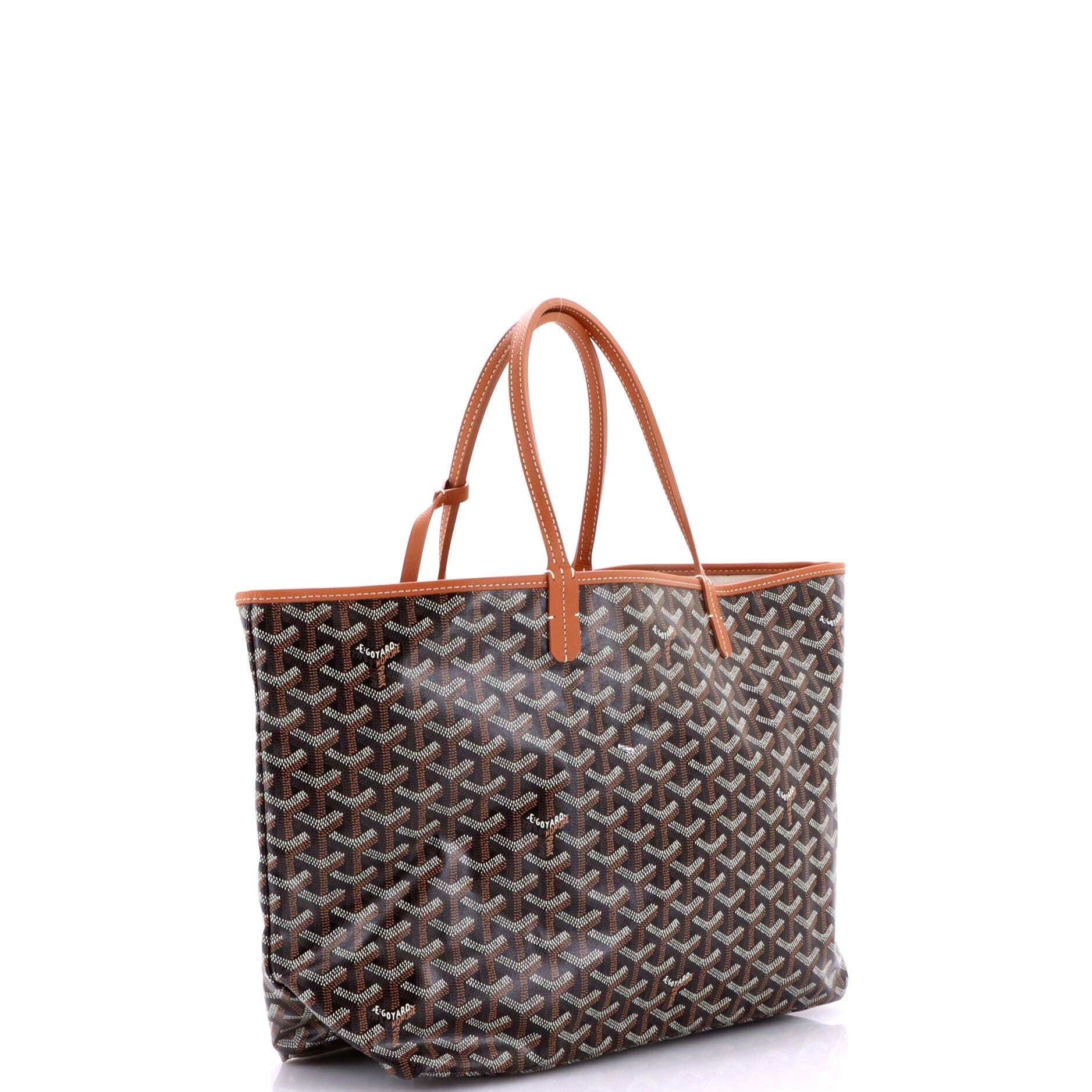 Pre-Owned Goyard Saint Louis Tote Coated Canvas PM, Alternate, color, Brown