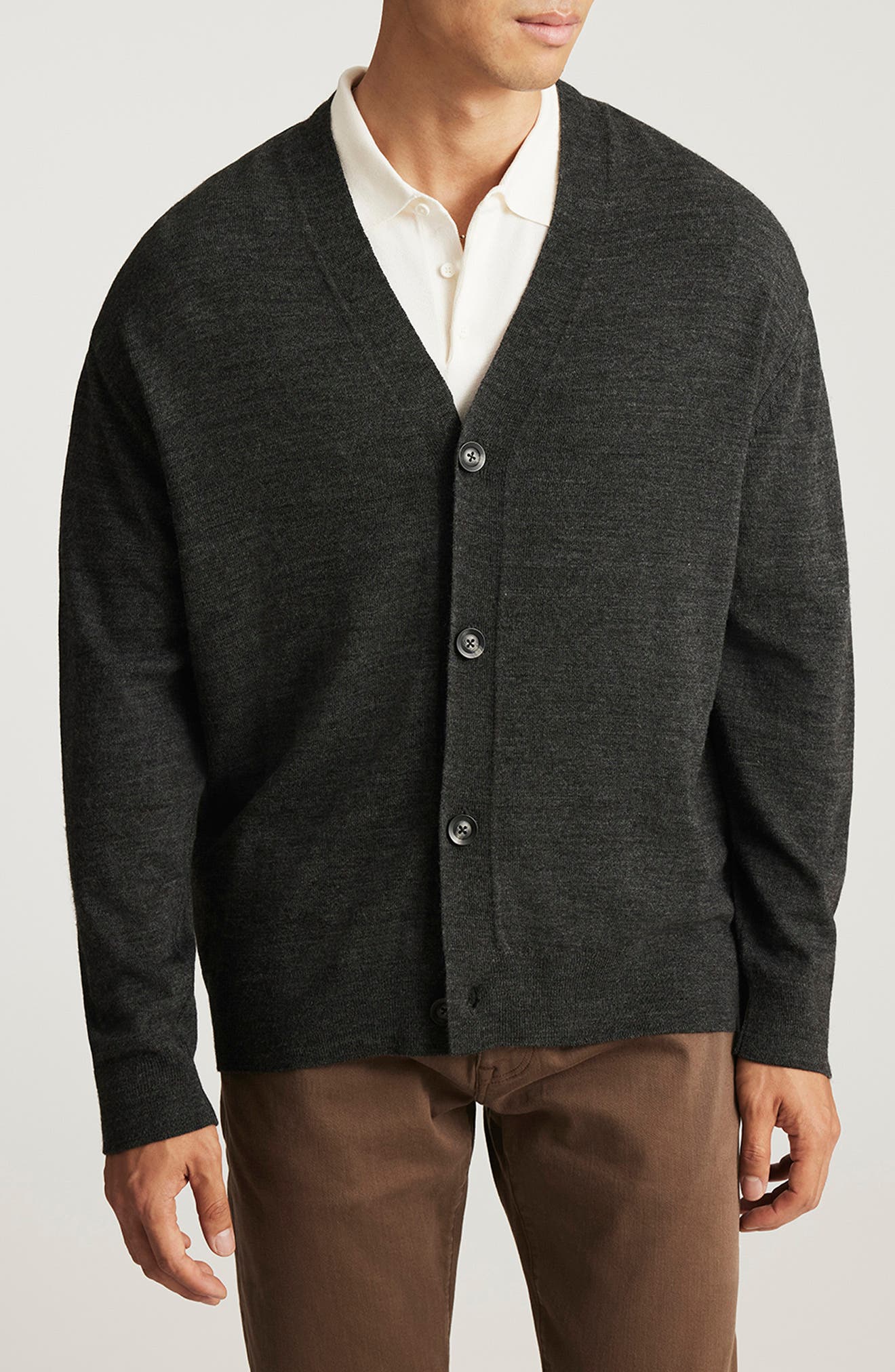 Relaxed V-Neck Cardigan