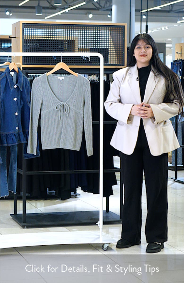 Openstitch Tie Front Cardigan, sales video thumbnail