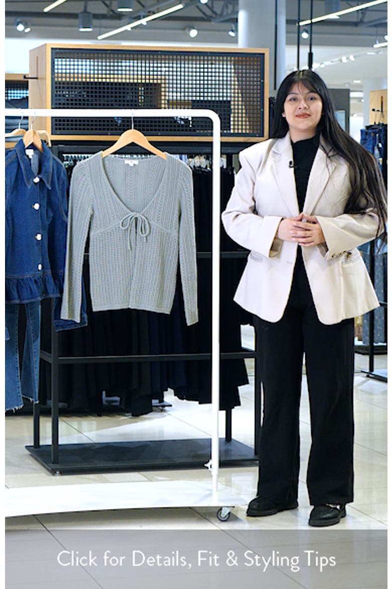Openstitch Tie Front Cardigan video