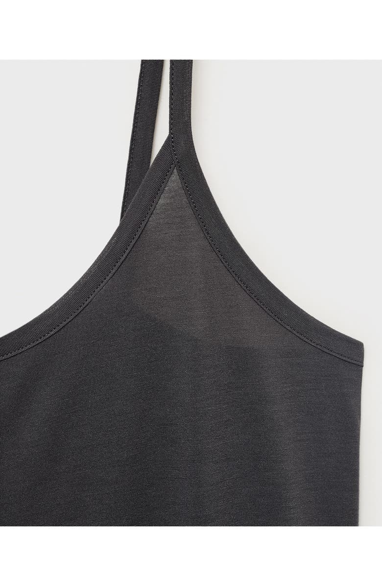 MANGO Micromodal Nightgown, Alternate, color, Charcoal