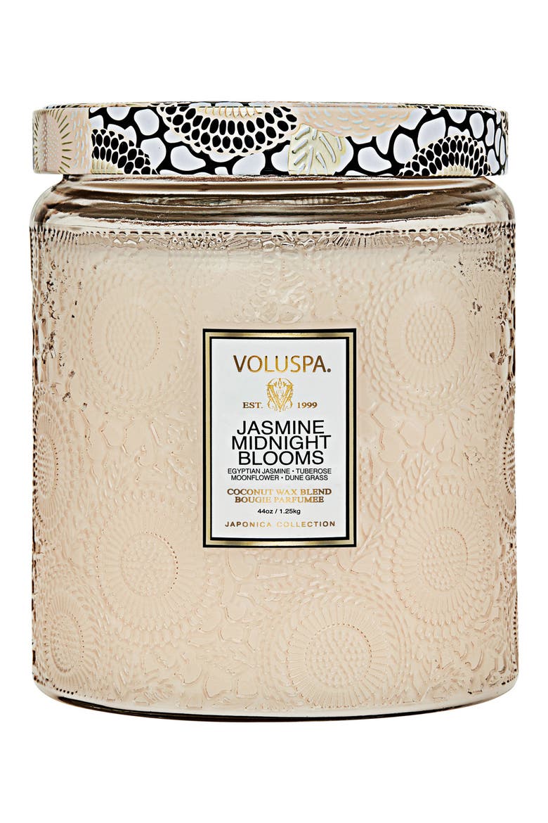 Jasmine Midnight Blooms Luxe Jar Candle, Main, color, JASMINE MIDNIGHT BLOOMS
