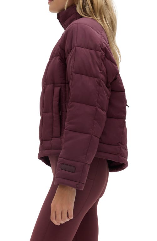 Halfdays Nellie Packable Puffer Jacket In Red