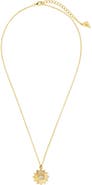 Sterling Forever 14K Gold Plated CZ Evil Eye Burst Necklace