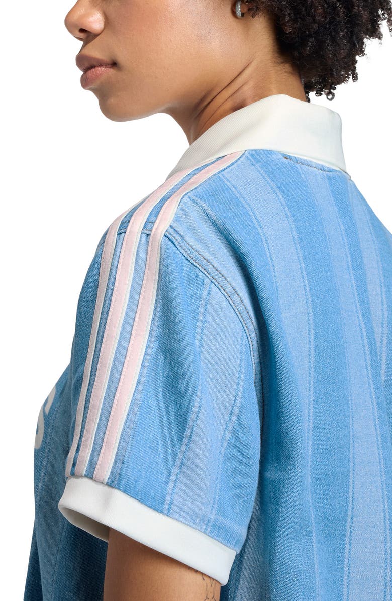 adidas Originals Denim Football Jersey, Alternate, color, 