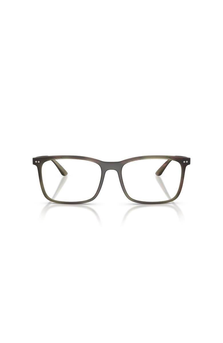 Giorgio Armani 56mm Square optical glasses, Alternate, color, Green