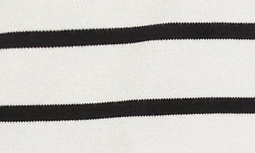 Karen Kane Stripe Henley Sweater In Multi